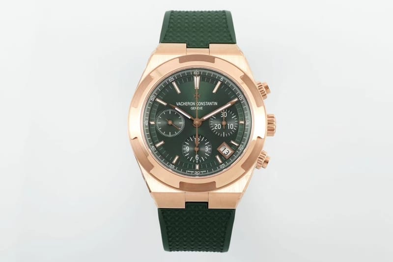 Vacheron Constantintop-tier watch green dial Zonghengsihai V3 upgraded version 41mmrubber straprose gold