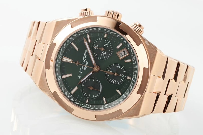 Vacheron Constantintop-tier watch green dial Zonghengsihai V3 upgraded version 41mm steel braceletrose gold
