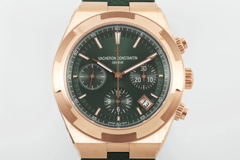 Vacheron Constantintop-tier watch green dial Zonghengsihai V3 upgraded version 41mmrubber straprose gold2