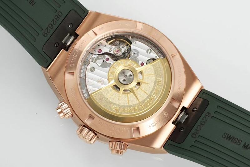 Vacheron Constantintop-tier watch green dial Zonghengsihai V3 upgraded version 41mmrubber straprose gold6