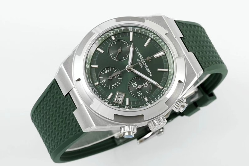 Vacheron Constantintop-tier watch green dial Zonghengsihai V3 upgraded version 41mm rubber strap white steel 3
