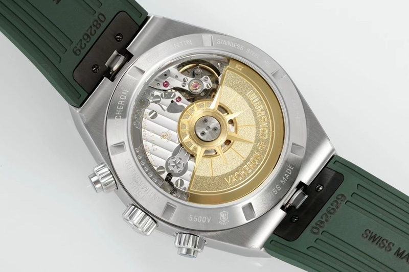 Vacheron Constantintop-tier watch green dial Zonghengsihai V3 upgraded version 41mm rubber strap white steel 6