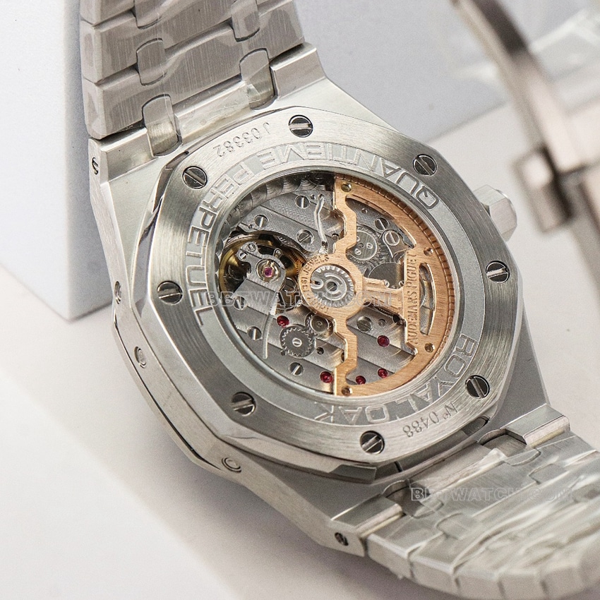 Audemars PiguetRoyal Oak1:1super cloneblue dial perpetual calendar 26574STcaseback live photo