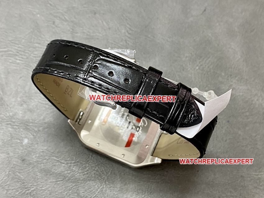 F1 factory Cartier Santos top-tier replicasilver dialrose gold ring large size W2SA0017braceletlive photos