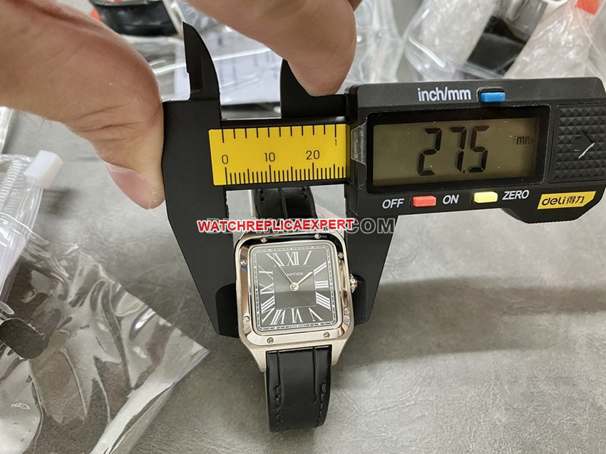 F1 factory Cartier Santos top-tier replicablack dial trumpet clasplive photos