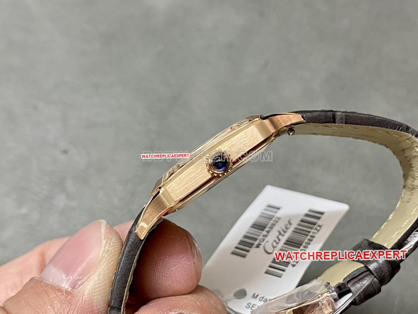 F1 factory Cartier Santos super A silver plate rose gold small WGSA0022 side actual photo