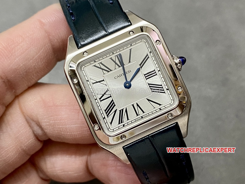 F1 factory Cartier Santos super A silver plate small WSSA0023 front real picture
