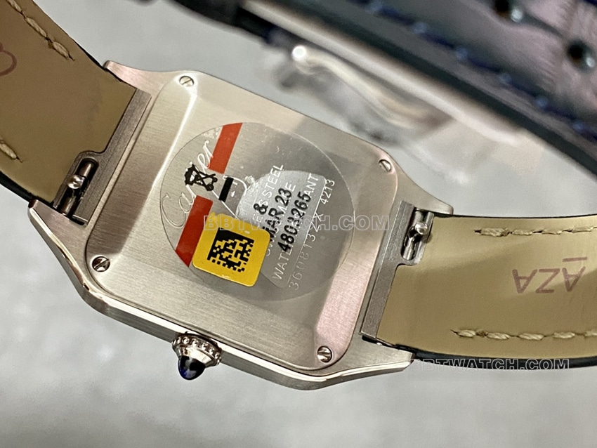 F1 factory Cartier Santos super clonesilver dial small size WSSA0023caseback live photo