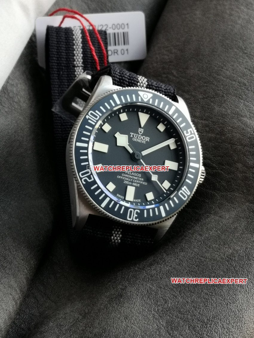 M+ Factory Tudor Leader Submarine Top Blue Plate M25707B/23-0001 Front View