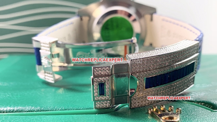 Rolex Submariner top blue disk diamond ring strap models buckle actual photo