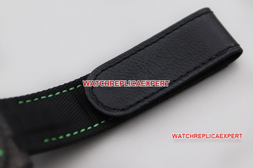 VS FactoryRolexSubmariner1:1super cloneblack dial carbon fiber green ring leather strap style braceletlive photos