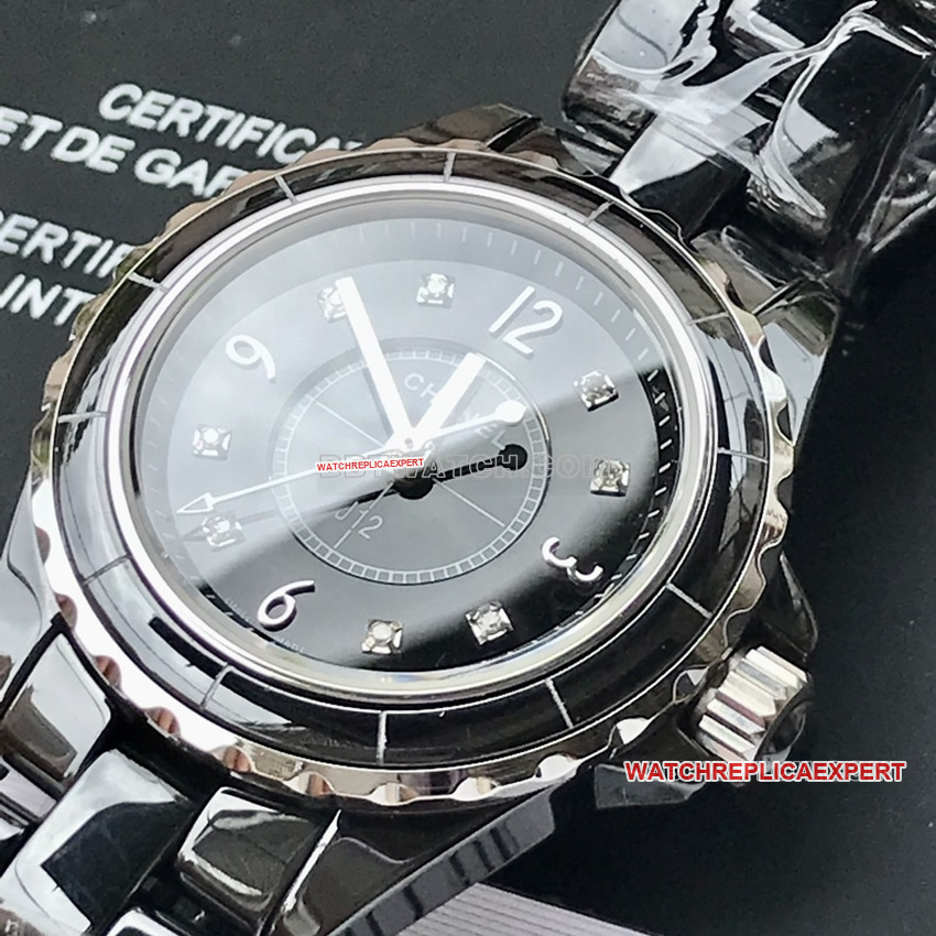ChanelJ12top-tier 1:1high-quality replicablack dial29mmquartzH2569front live photo
