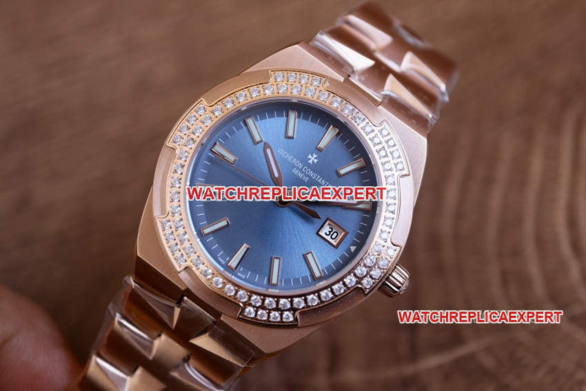 CC factory Vacheron Constantin top-tier 1:1super cloneblue dial pink gold 1225Vfront live photo