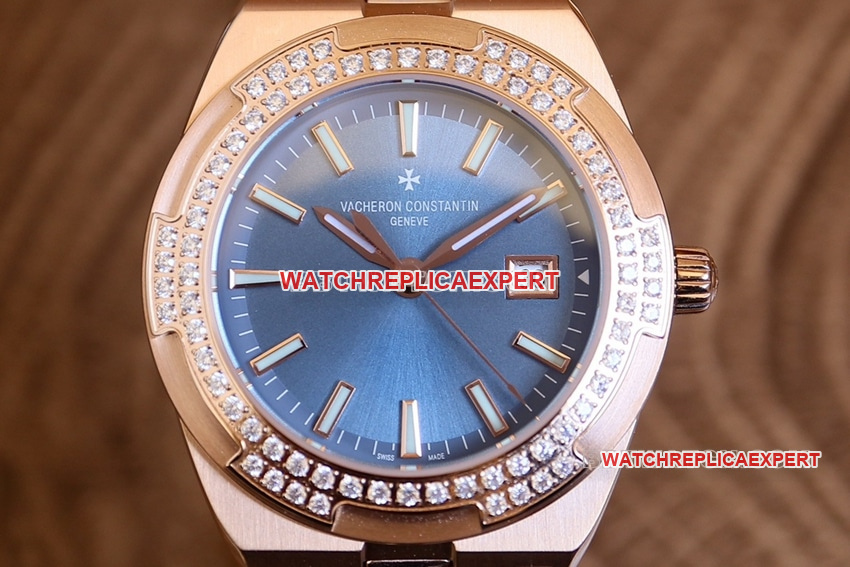 CC factory Vacheron Constantin top-tier 1:1super cloneblue dial pink gold 1225Vfront live photo