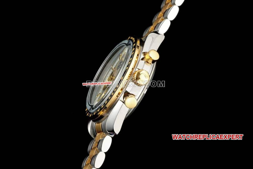 Omega Speedmaster 1:1top-tier replicasilver dial gold steel bracelet model 310.20.42.50.02.001side live photo
