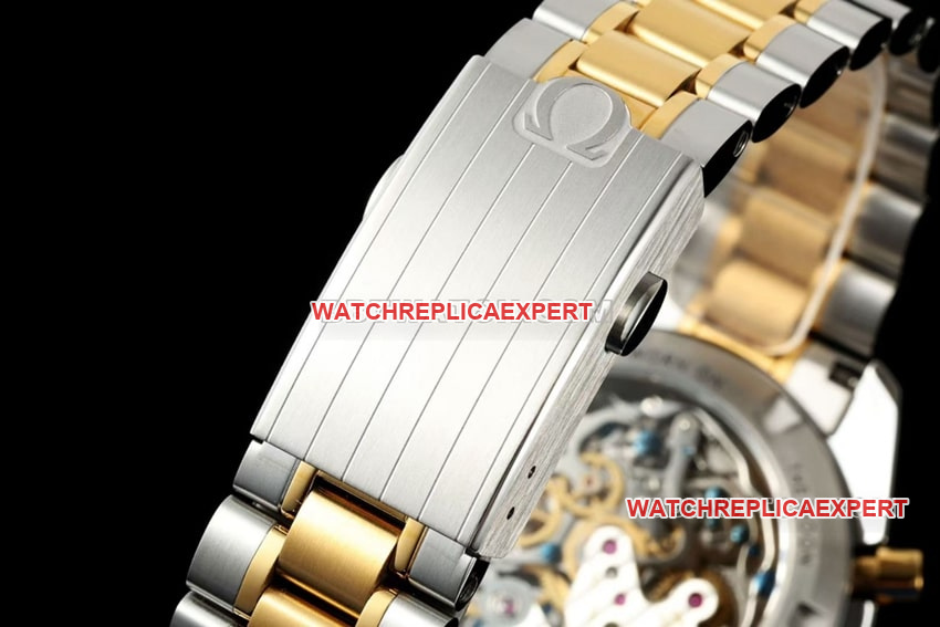 Omega Speedmaster top-tier replicasilver dial gold steel bracelet model 310.20.42.50.02.001braceletlive photos