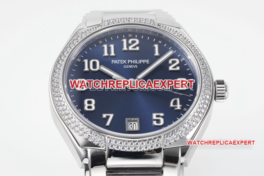 PPF FactoryPatek Philippe1:1super cloneblue dial7300/1200A-001front live photo