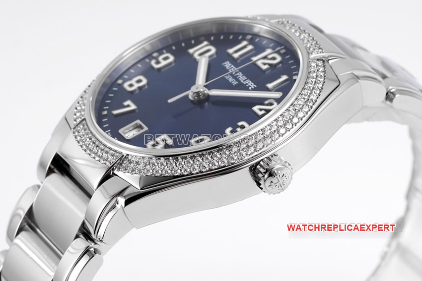 PPF FactoryPatek Philippe1:1super cloneblue dial7300/1200A-001side live photo
