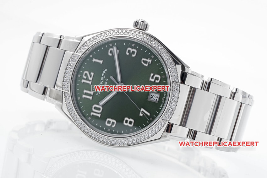 PPF FactoryPatek Philippesuper clonegreen dial7300/1200A-011front live photo