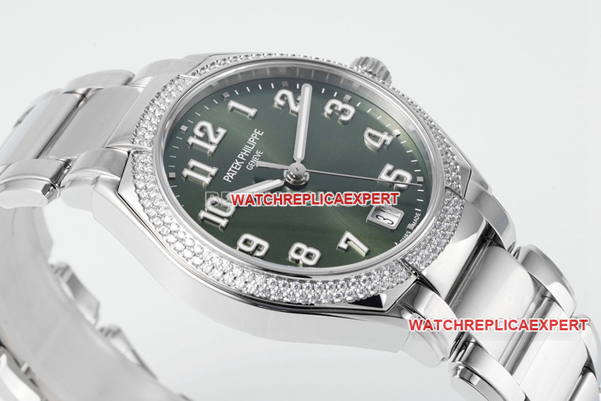 PPF FactoryPatek Philippesuper clonegreen dial7300/1200A-011side live photo