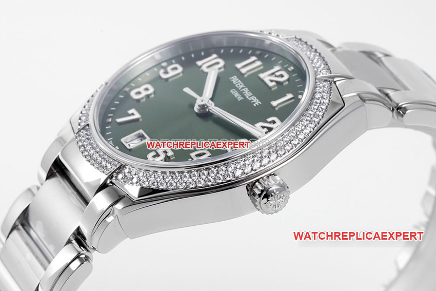 PPF FactoryPatek Philippesuper clonegreen dial7300/1200A-011side live photo