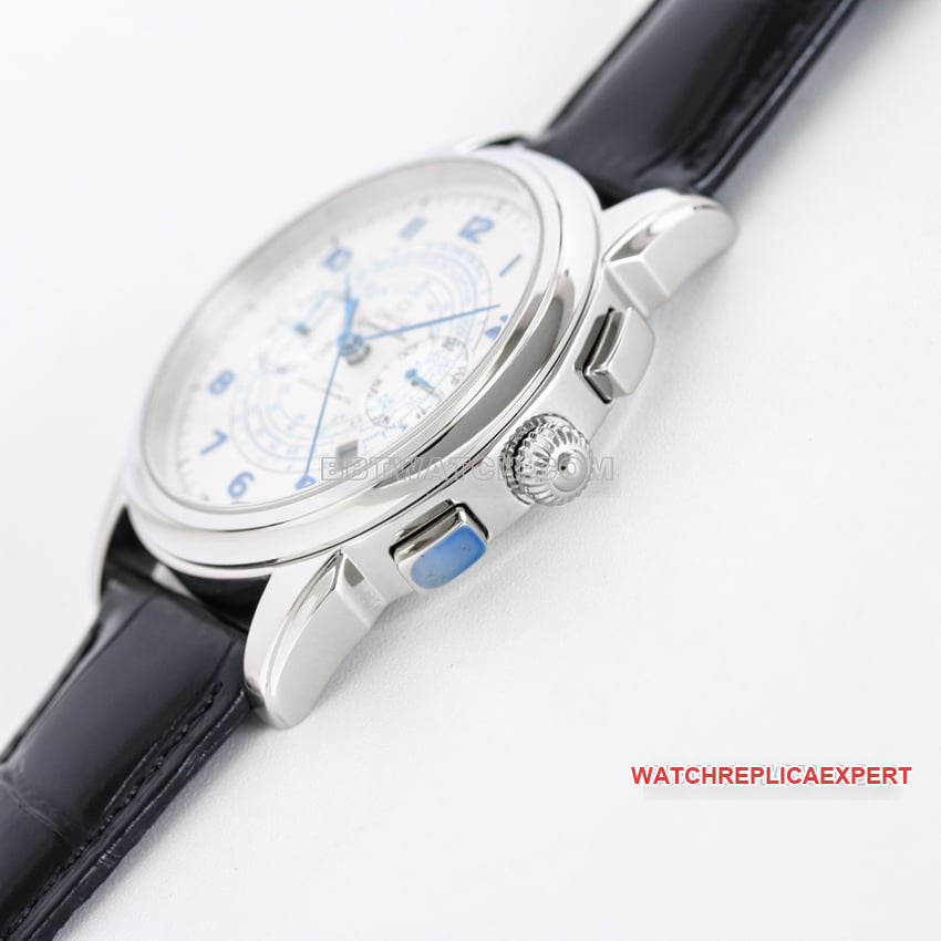 Omega Speedmaster top-tier 1:1super clonewhite dialleather strap model 332.10.41.51.01.021side live photo