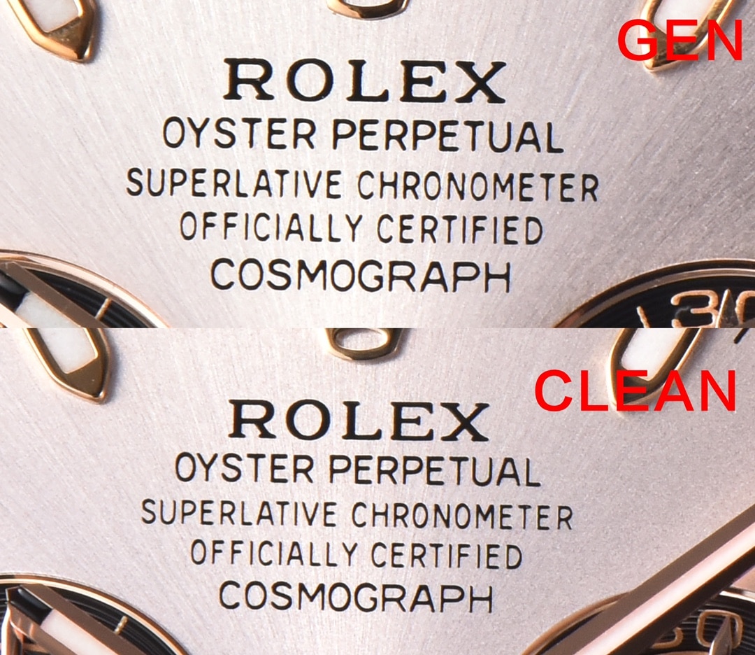 C factory rose goldDaytona genuine and fake comparison review Rolextop-tier watch front comparison picture