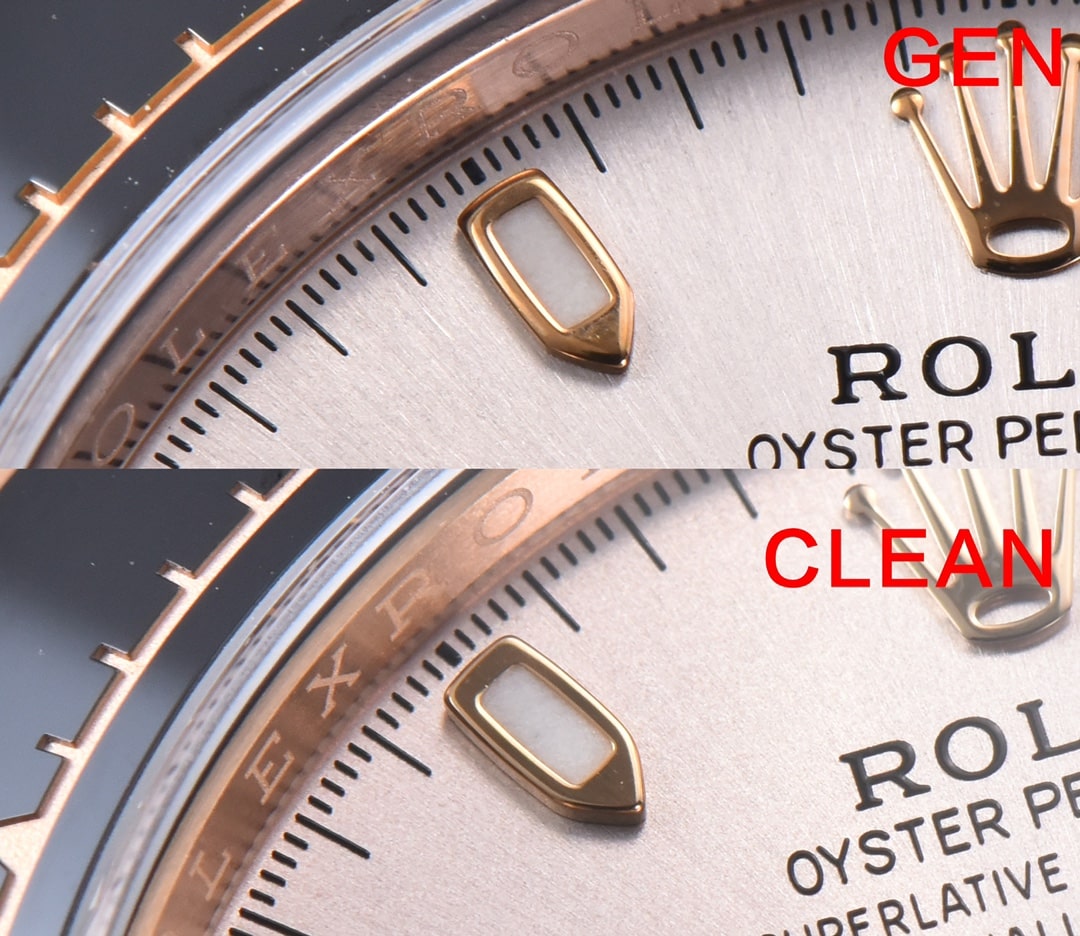 C factory rose goldDaytona genuine and fake comparison review Rolextop-tier watch front comparison picture