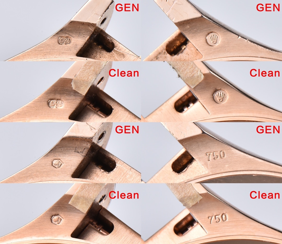 C factory rose goldDaytona genuine and fake comparison evaluation Rolextop-tier watch logo comparison chart