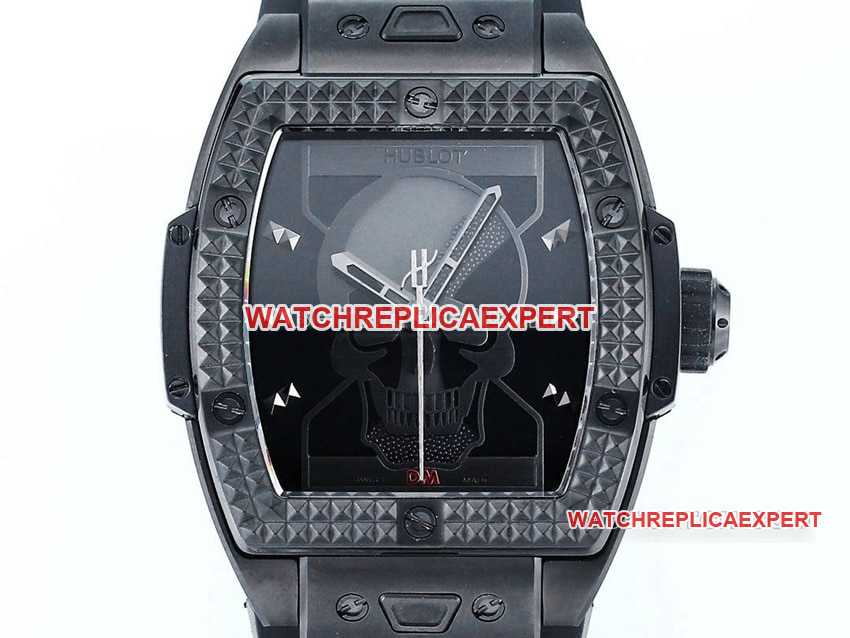 TW factory Hublot1:1super cloneblack dial skull 646.CI.0110.RX.DPM24front live photo