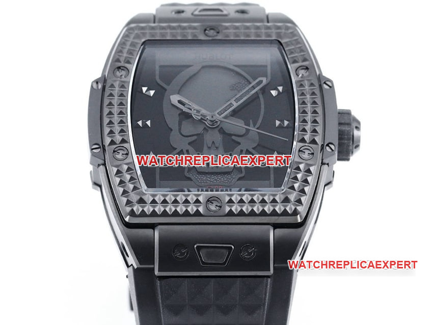 TW factory Hublot1:1super cloneblack dial skull 646.CI.0110.RX.DPM24front live photo