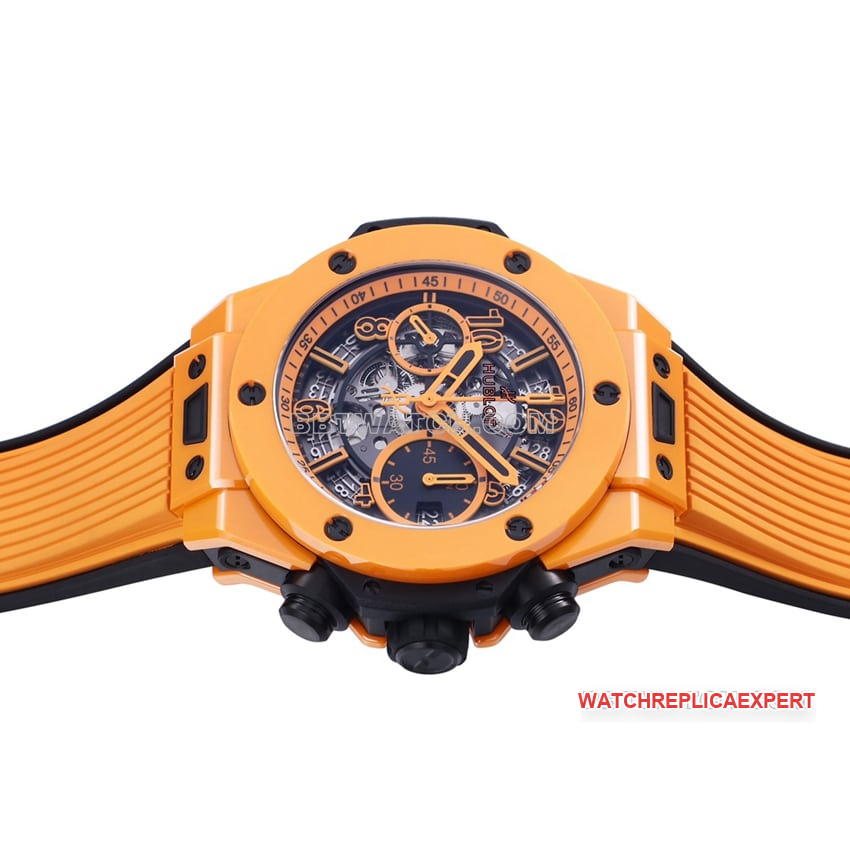 BBF factory Hublotsuper hollow plate orange rubber model 441.CU.5910.RXside live photo