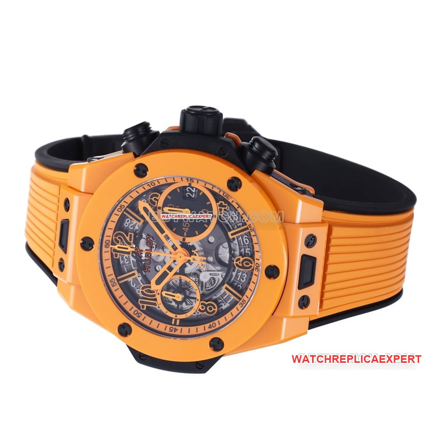 BBF factory Hublotsuper hollow plate orange rubber model 441.CU.5910.RXside live photo