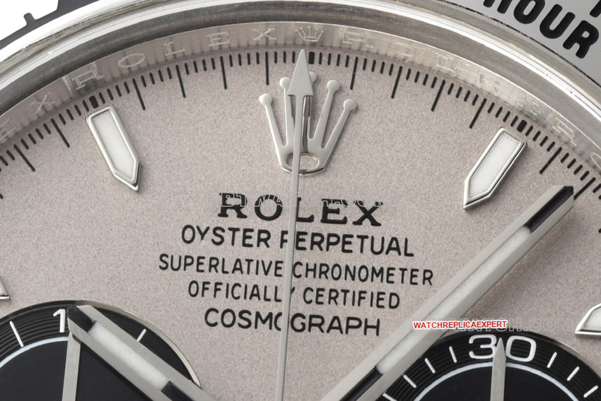 Factory C RolexDaytona1:1top-tier replicawhite gold cement gray 4131steel bracelet front live photo