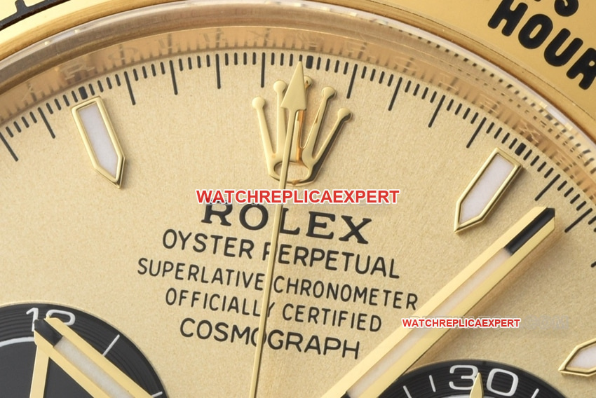 Factory C RolexDaytonatop-tier 1:1high-quality replicayellow gold4131steel bracelet front live photo