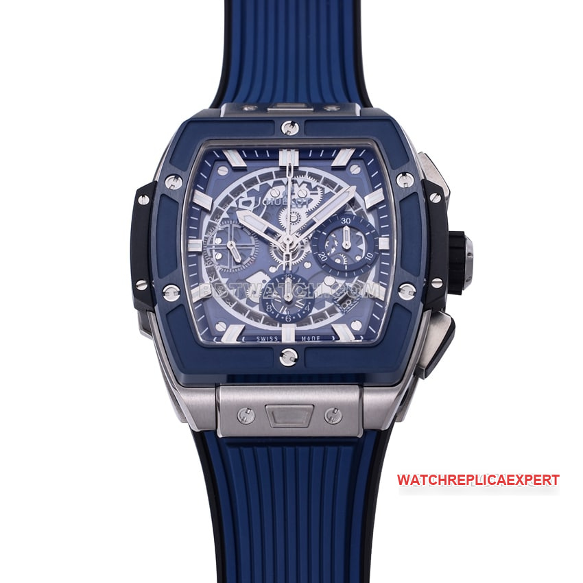 BBF factory Hublot1:1top-tier blue hollow plate 642.NL.7170.RXfront live photo