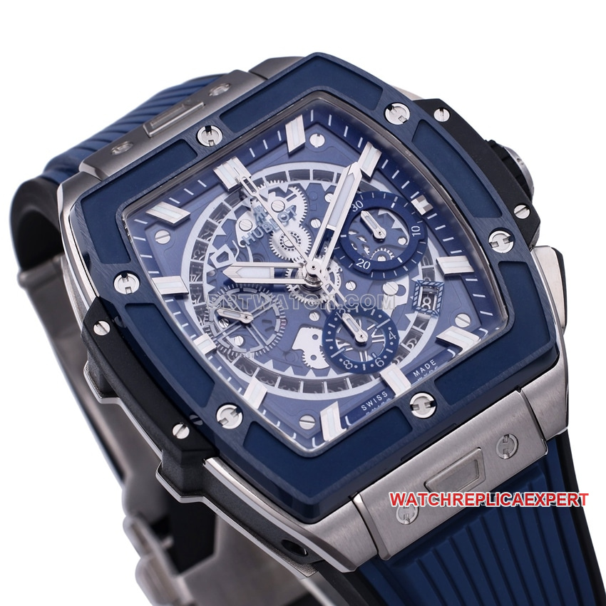 BBF factory Hublot1:1top-tier blue hollow plate 642.NL.7170.RXfront live photo