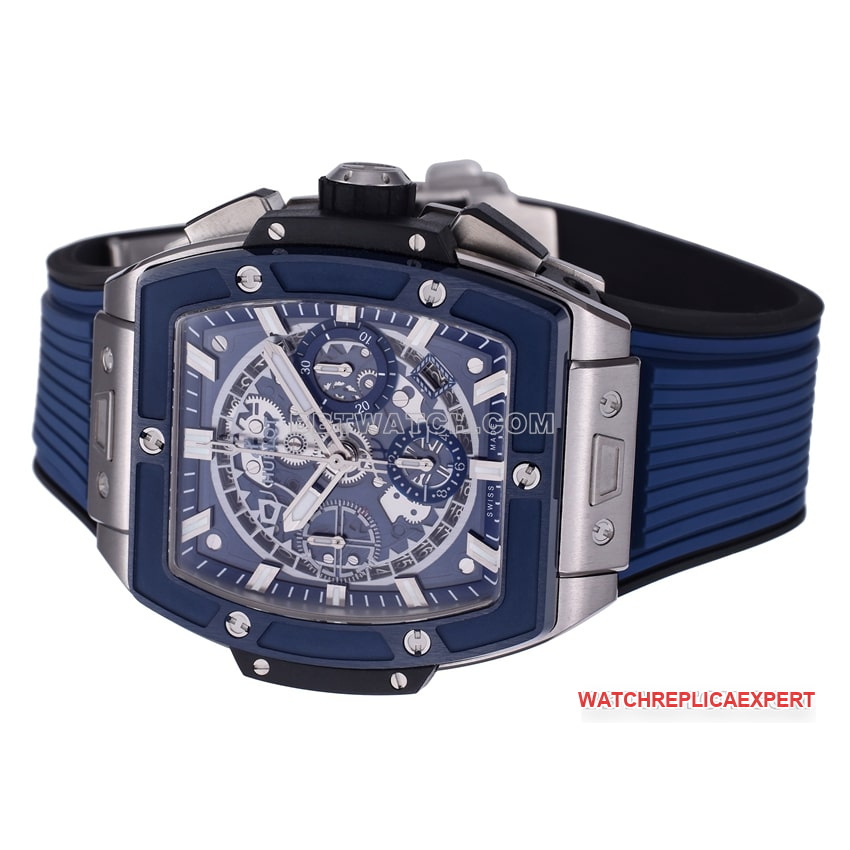 BBF factory Hublot1:1top-tier blue hollow plate 642.NL.7170.RXfront live photo