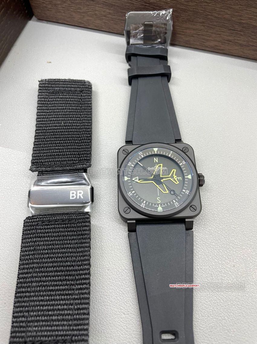 Bell & Ross top-tier 1:1high-quality replica2024 new black dialBR03A-CPS-CE/SRBfront live photo