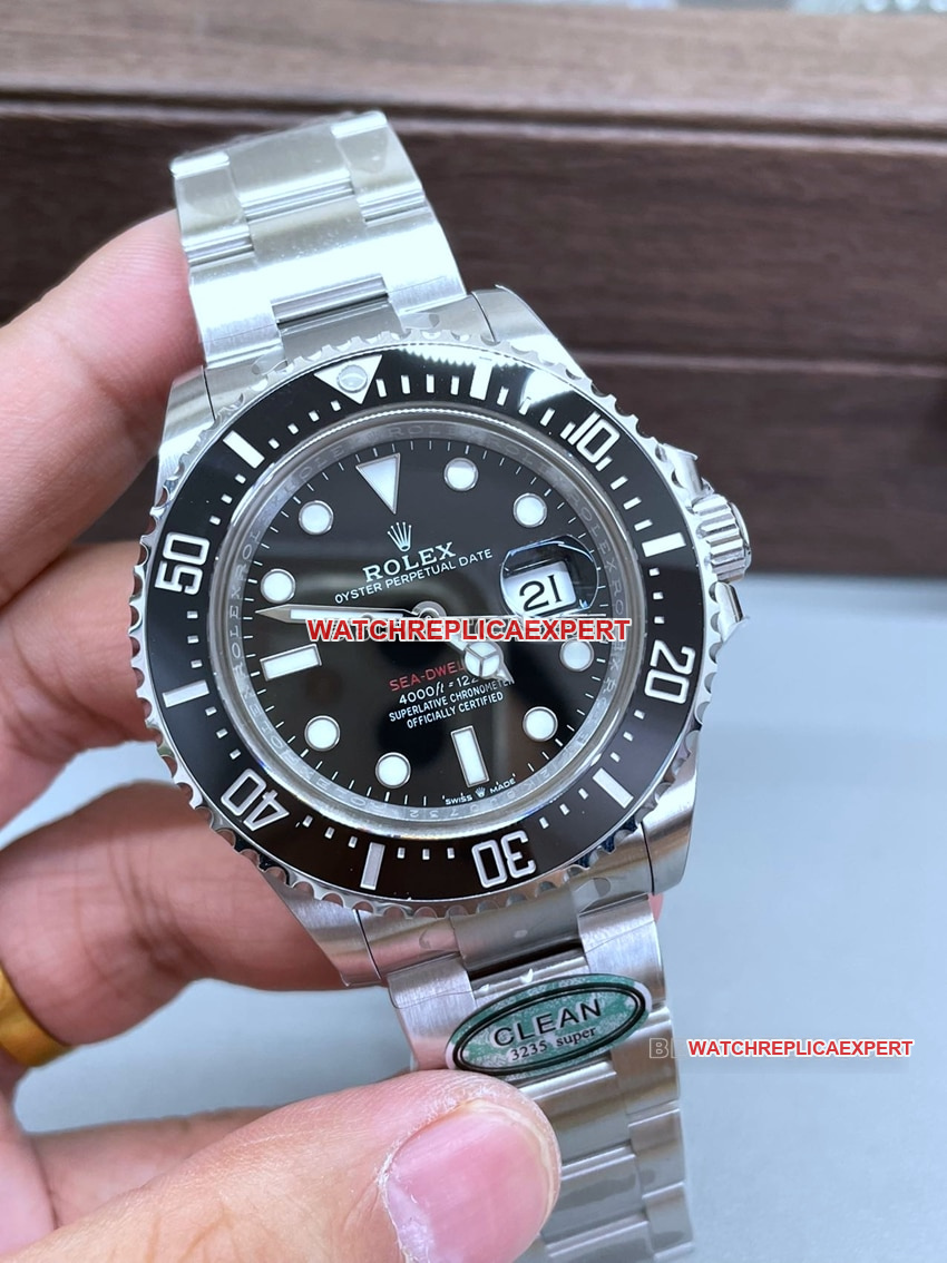 C factory Rolex Sea-Dweller top-tier 2024 new single red ghost king 126600front live photo