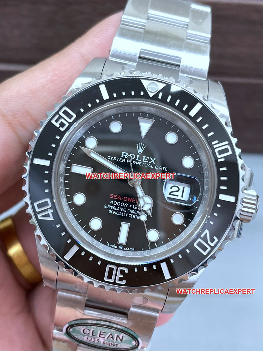 C factory Rolex Sea-Dweller top-tier 2024 new single red ghost king 126600front live photo