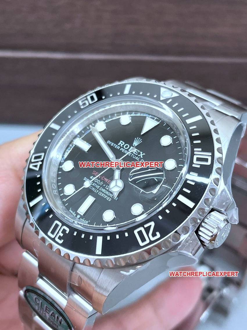 C factory Rolex Sea-Dweller top-tier 2024 new single red ghost king 126600side live photo