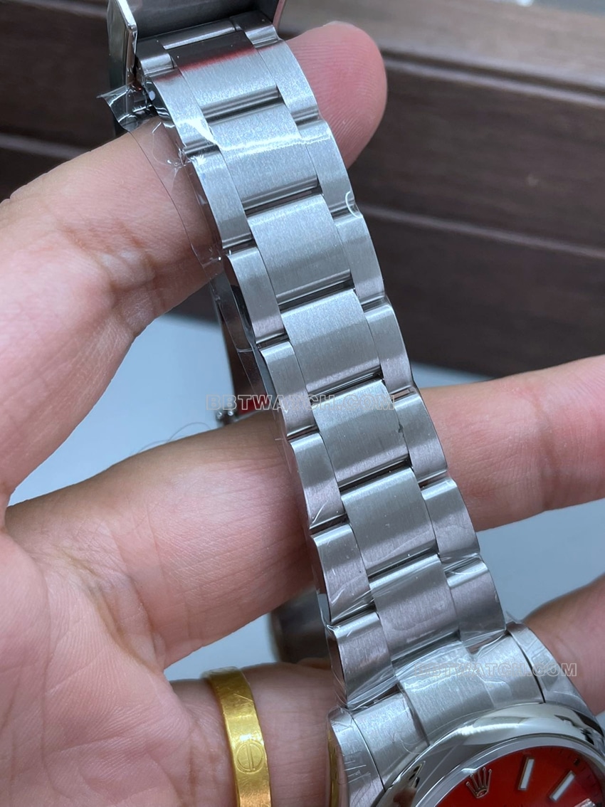 VS Factory Rolex Oyster Perpetual Super A 2024 New 41mm Red Dial m124300-0007 Watch Strap Real Shots