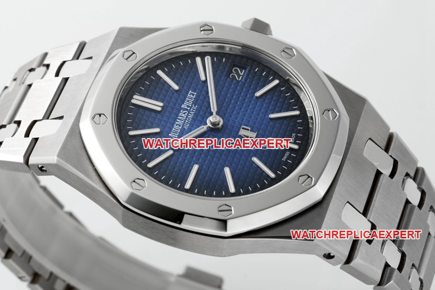 ZFAudemars PiguetRoyal Oak1:1top-tier replica2024 new smoked blue dial15202side live photo