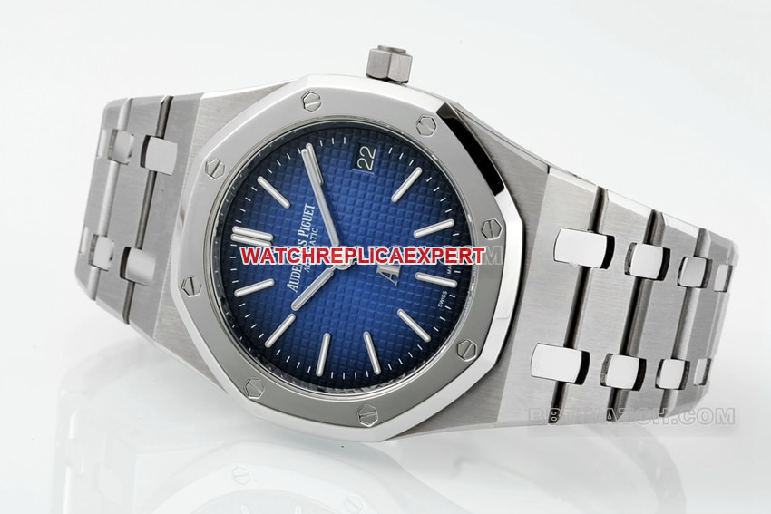 ZFAudemars PiguetRoyal Oak1:1top-tier replica2024 new smoked blue dial15202side live photo