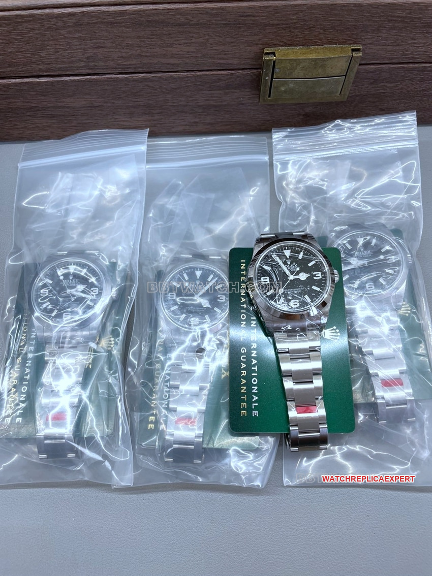 VS FactoryRolex explorer top-tier 1:1high-quality replica2024 new black dial224270front live photo