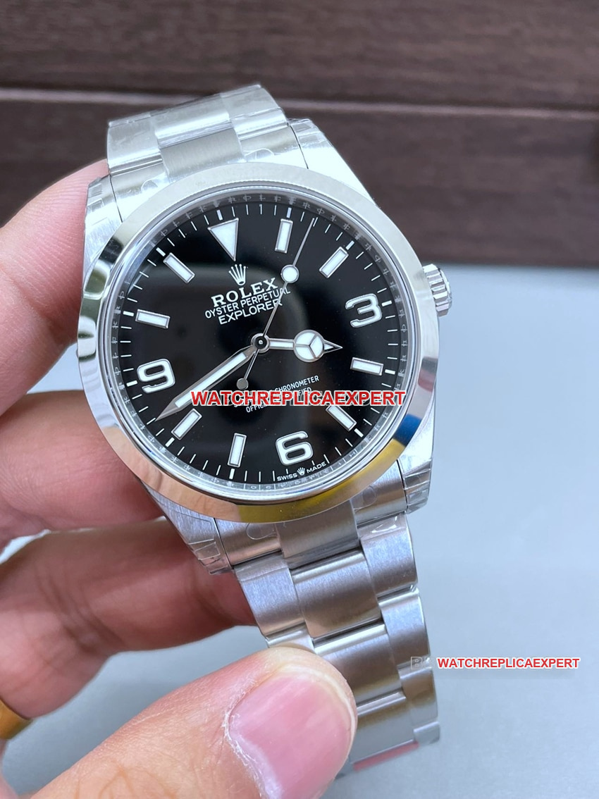 VS FactoryRolex explorer top-tier 1:1high-quality replica2024 new black dial224270front live photo