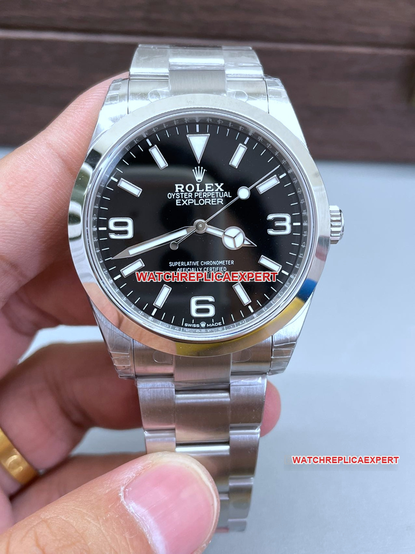 VS FactoryRolex explorer top-tier 1:1high-quality replica2024 new black dial224270front live photo