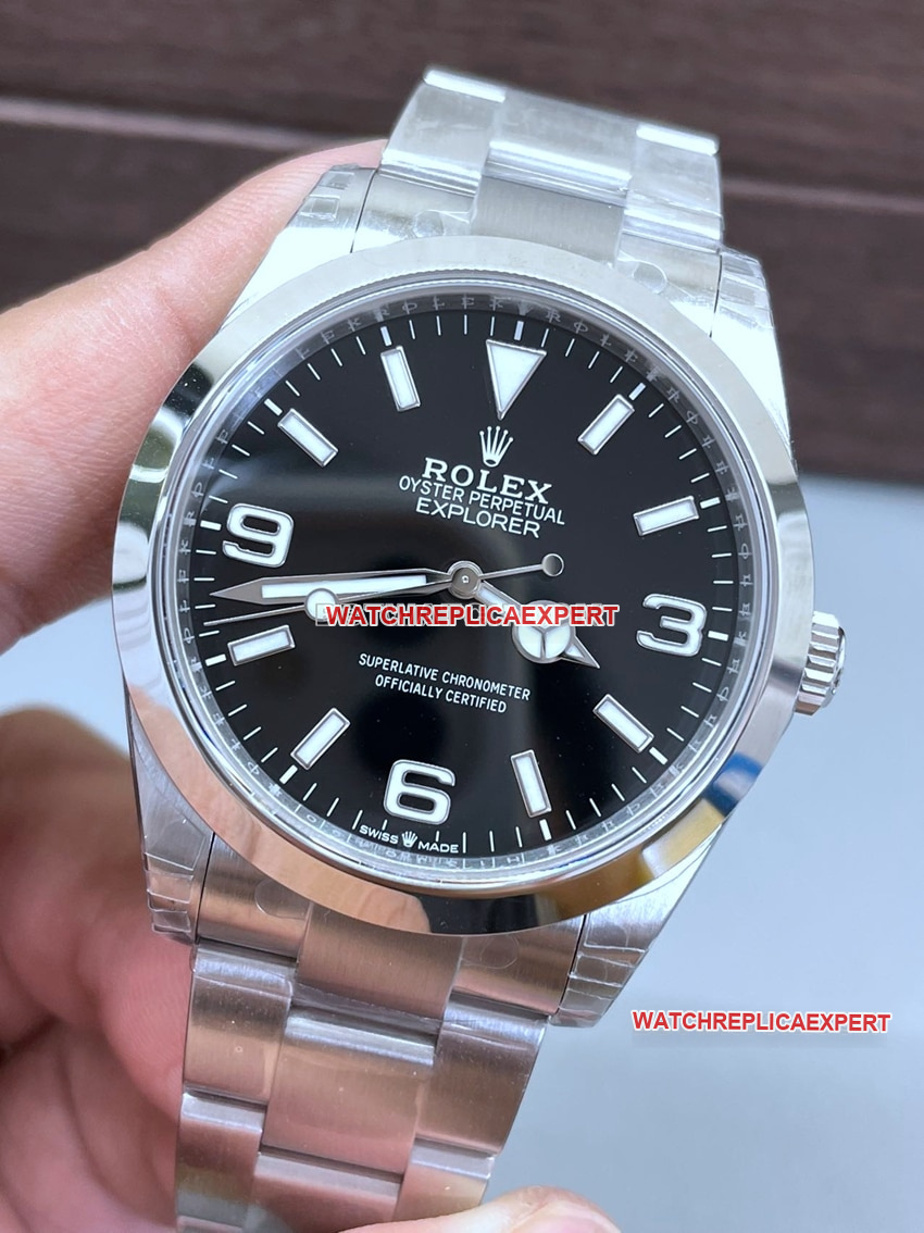 VS FactoryRolex explorer top-tier 1:1high-quality replica2024 new black dial224270front live photo