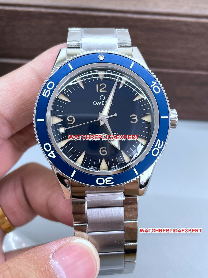 VS factory Omega Seamaster super A 2024 new blue plate 234.30.41.21.03.001 front real picture